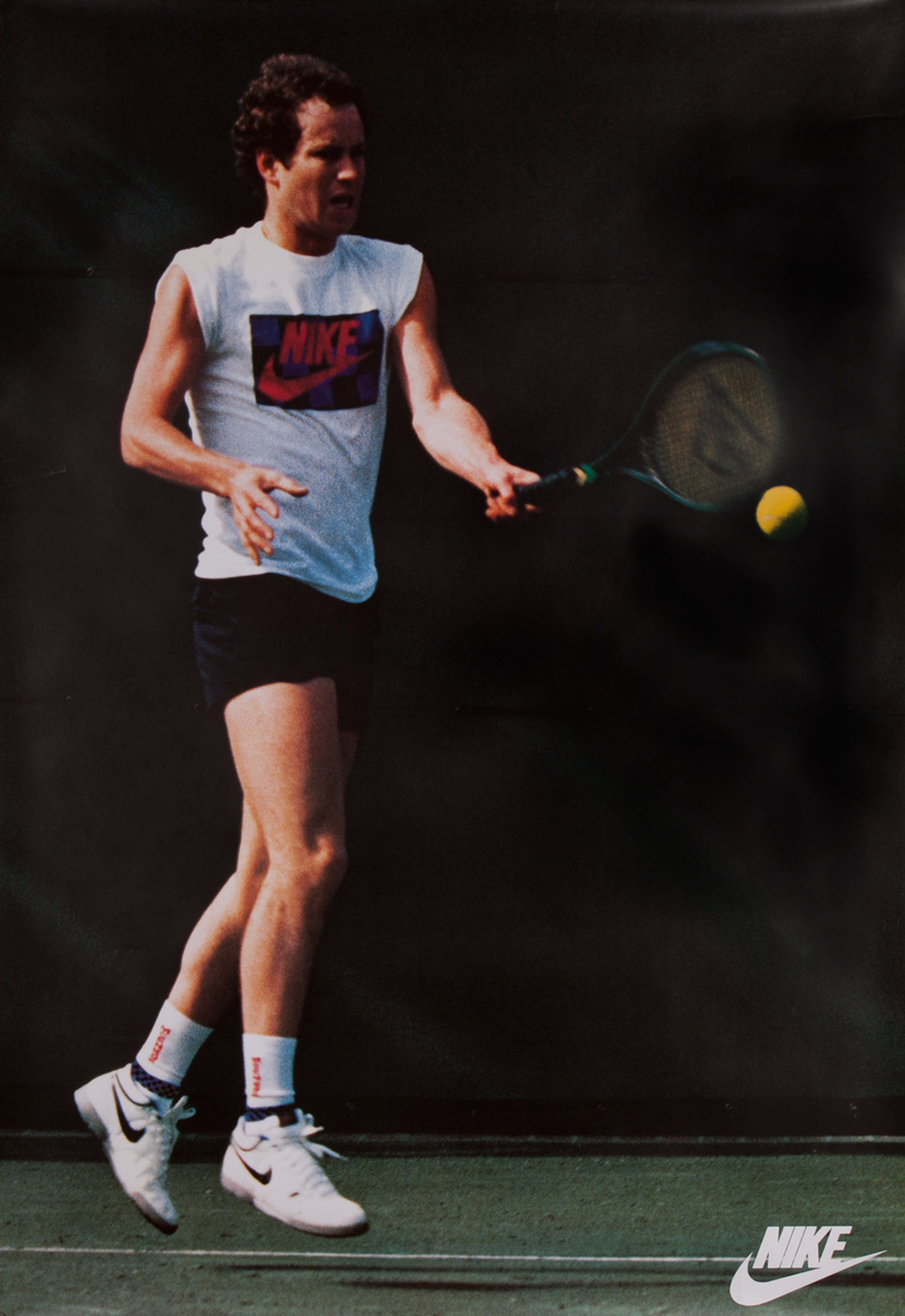 Nike Bus Shelter Poster, Tennis John McEnroe