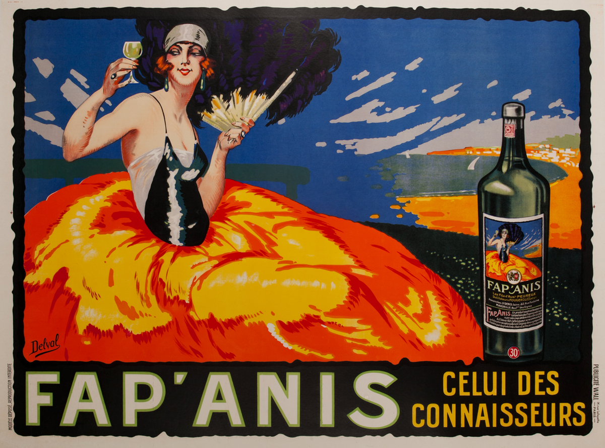 Fap' Anis French Spirit Poster Celui des Connaisseurs