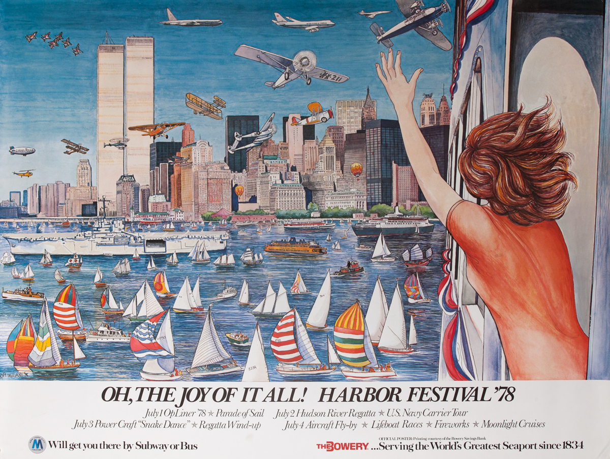 New York City (NYC) Harbor Festival Poster 1978