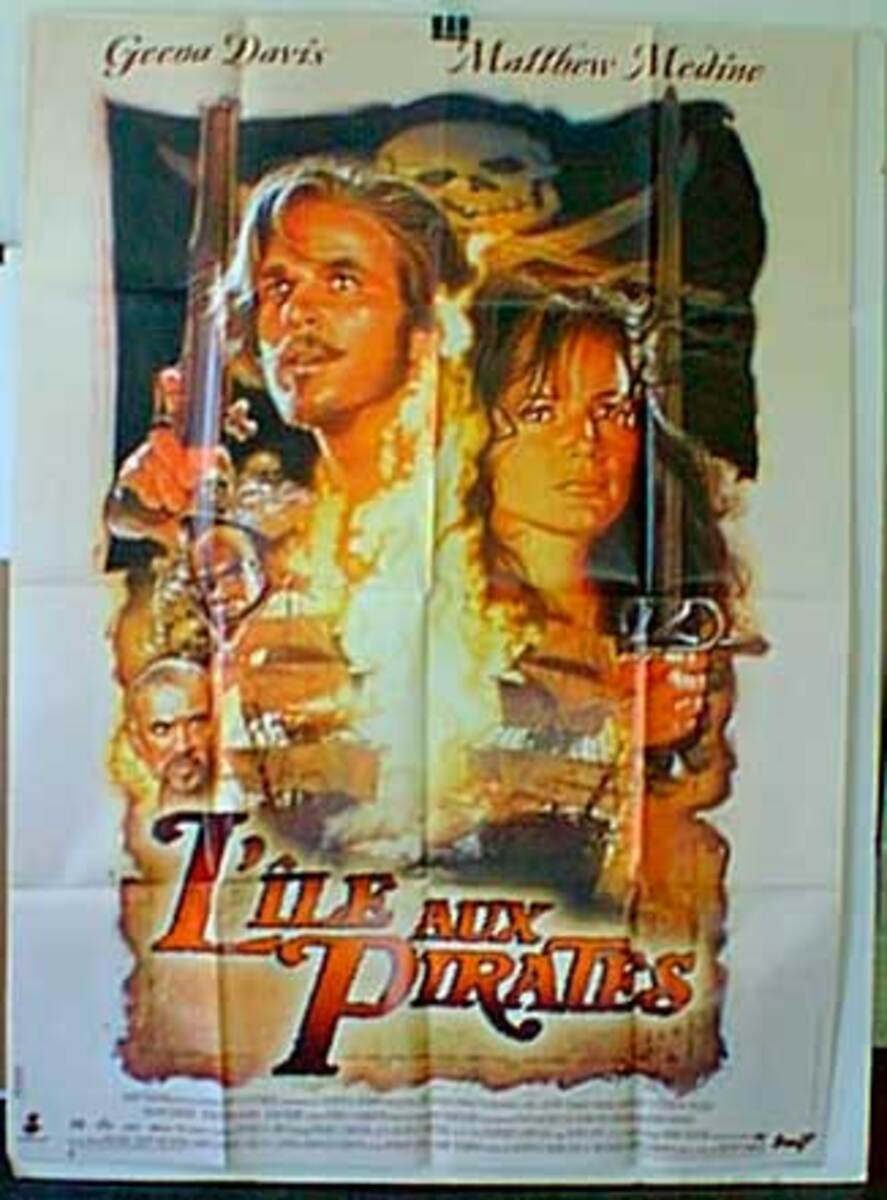 Pirates Island French Release Original Movie Poster original title Curthroat Island