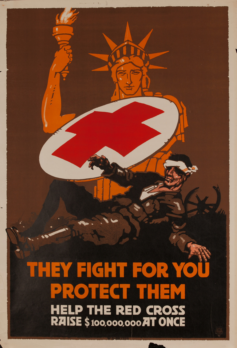 They fight for you - protect them Help the Red Cross raise $100,000,000 at once.