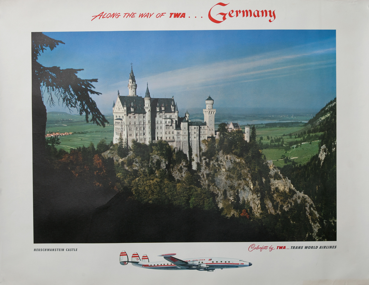 Along the way of TWA.. Germany, Neuschwanstein Castle Poster