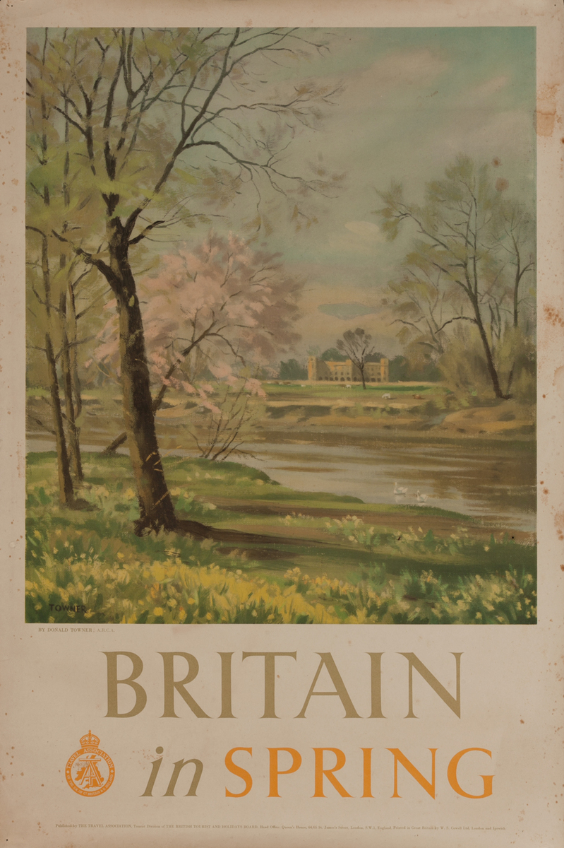 Britain in Spring, British Tourist and Holiday Board Poster