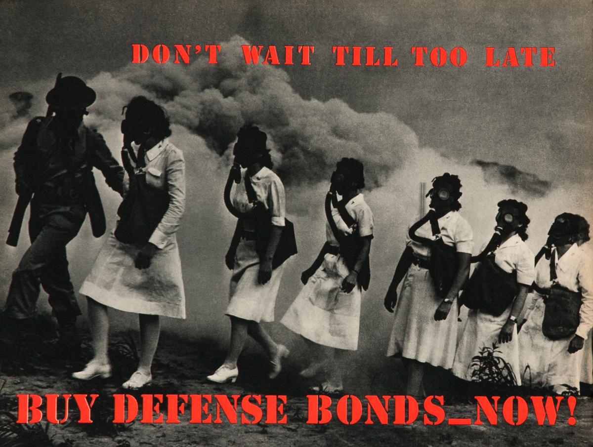 Don't Wait Till Too Late, Buy Defense Bonds_ Now! WWII Poster