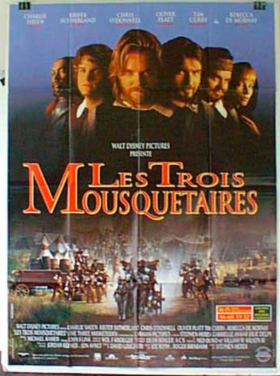 Three Musketeers French Release Original Movie Poster