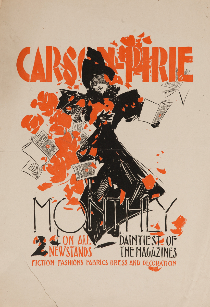 Carson Pirie Monthly, The Daintiest of Magazine American Literary Poster 