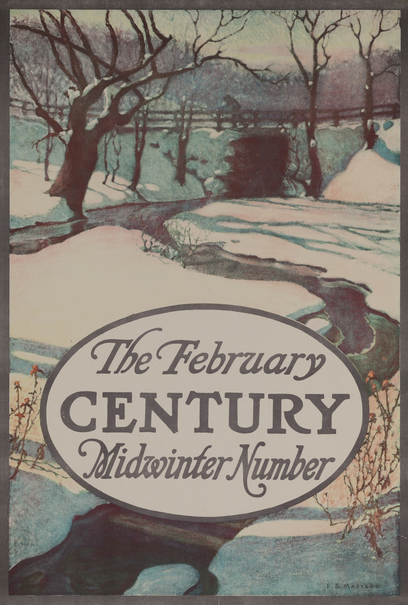 The February Century Midwinter Number American Literary Poster