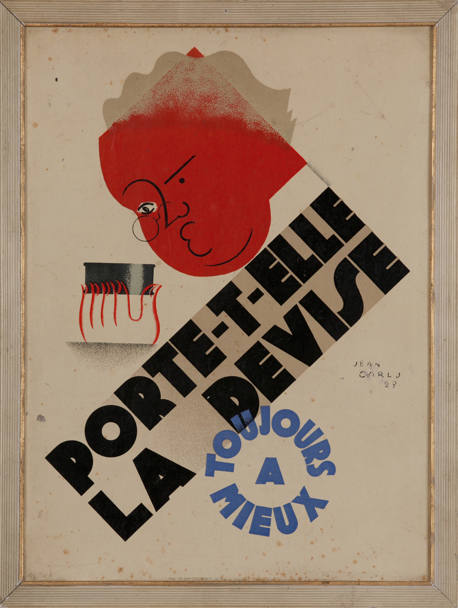 Porte-T-Elle La Devise Toujours a mieux French Sardine Advertising Poster
