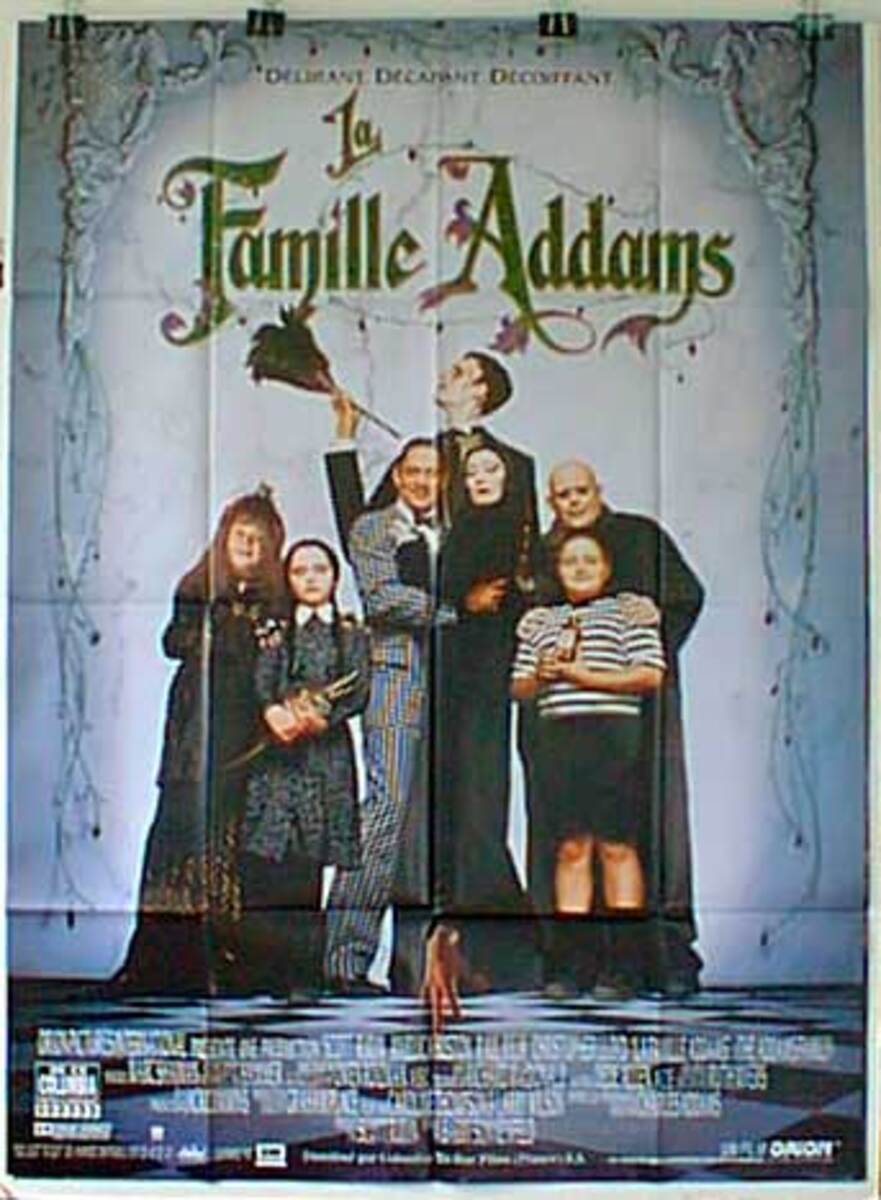 Addams Damily Original French Movie Poster