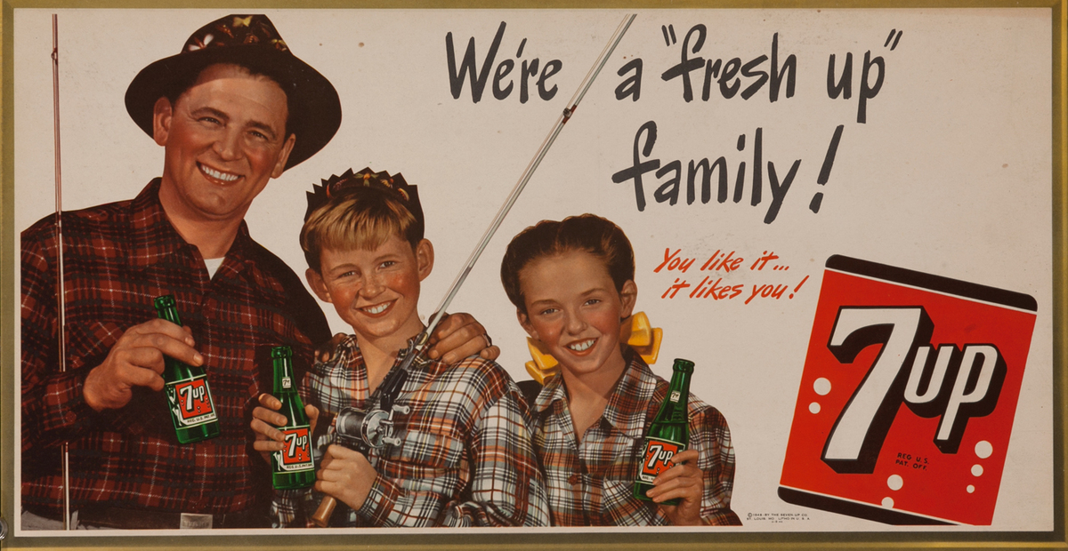 We're a Fresh Up Family, 7up - You like it.. likes you! horizontal 