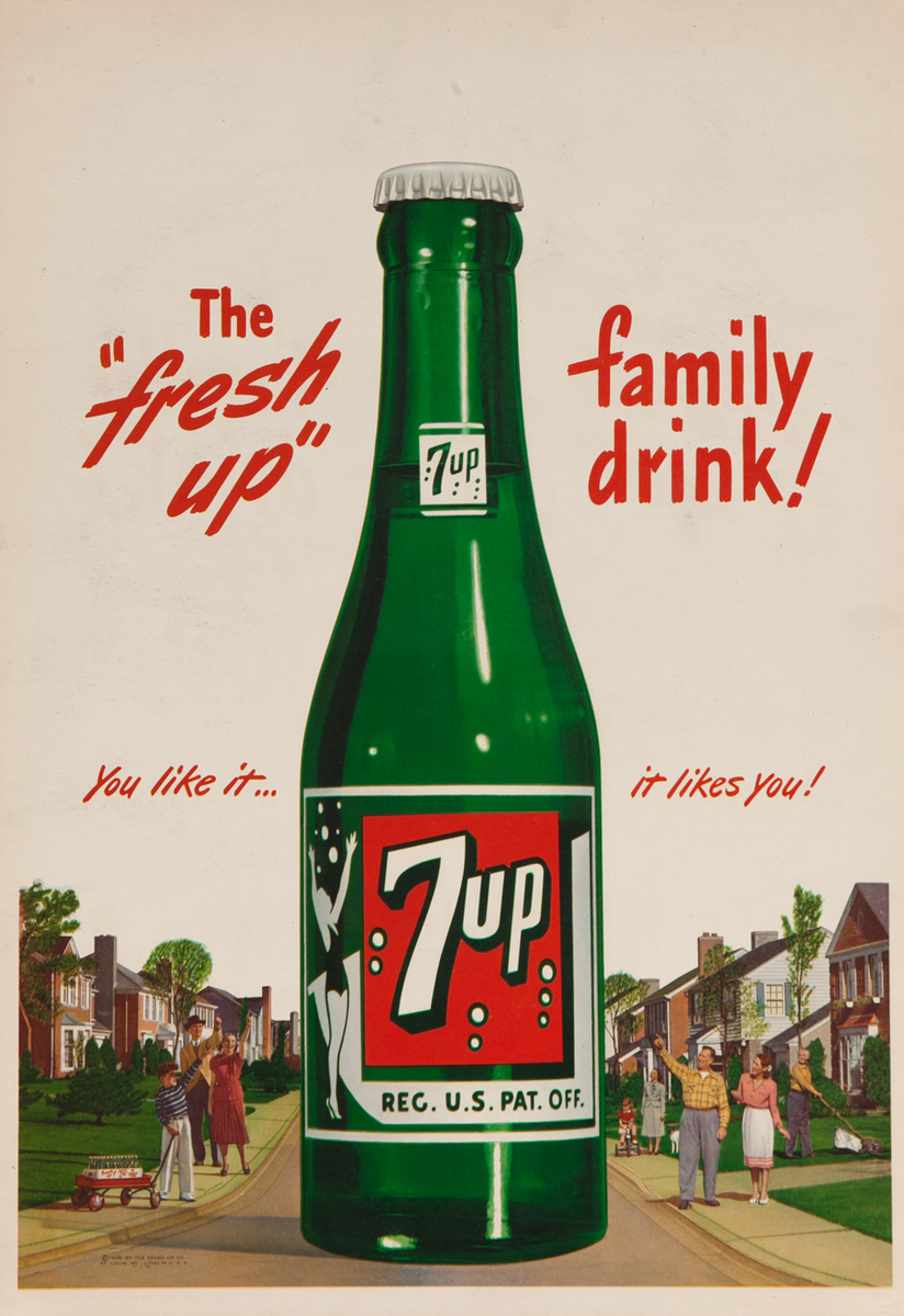 7 up, The Fresh Up Family - You like it.. likes you! Giant bottle