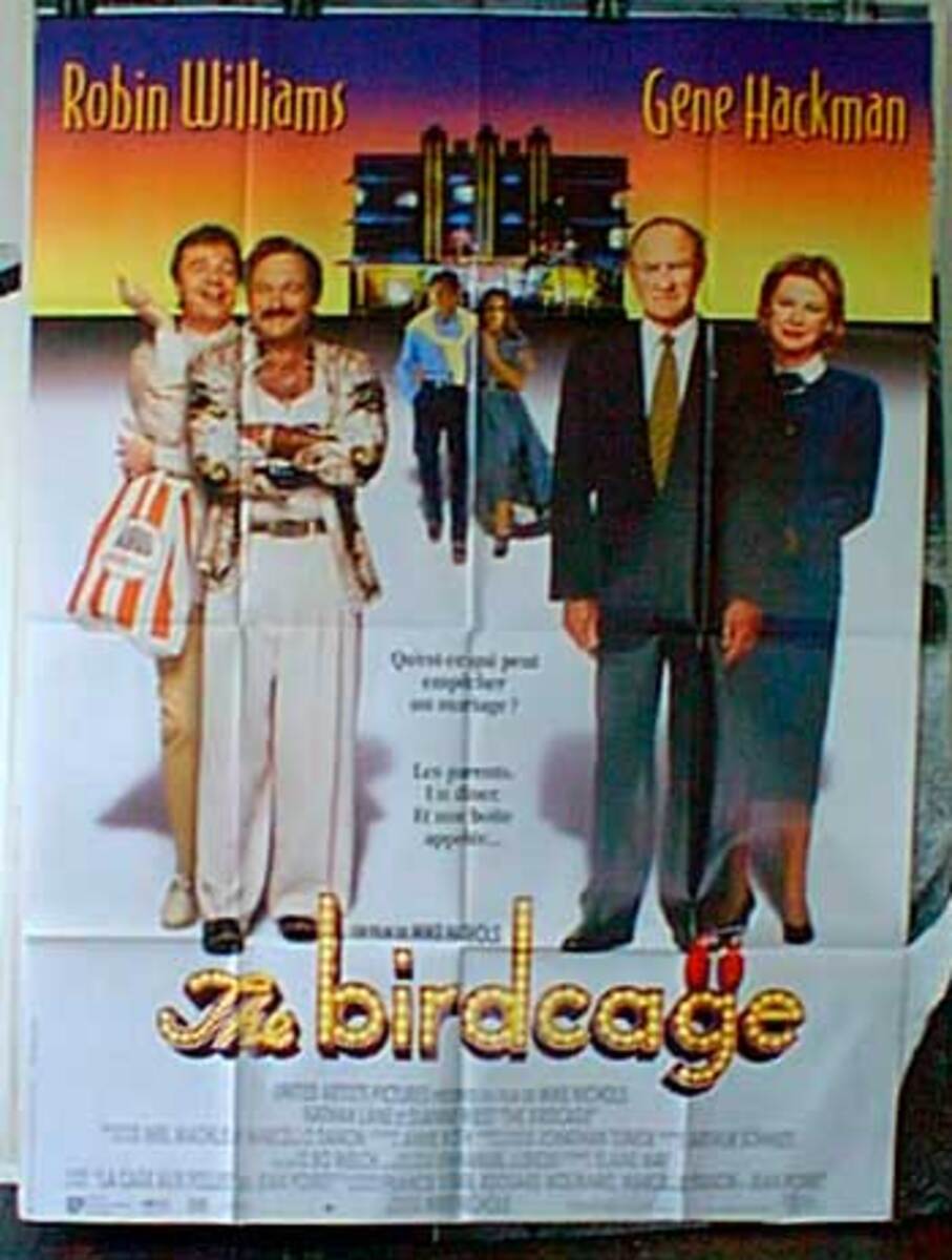 The Birdcage Original French Movie Poster