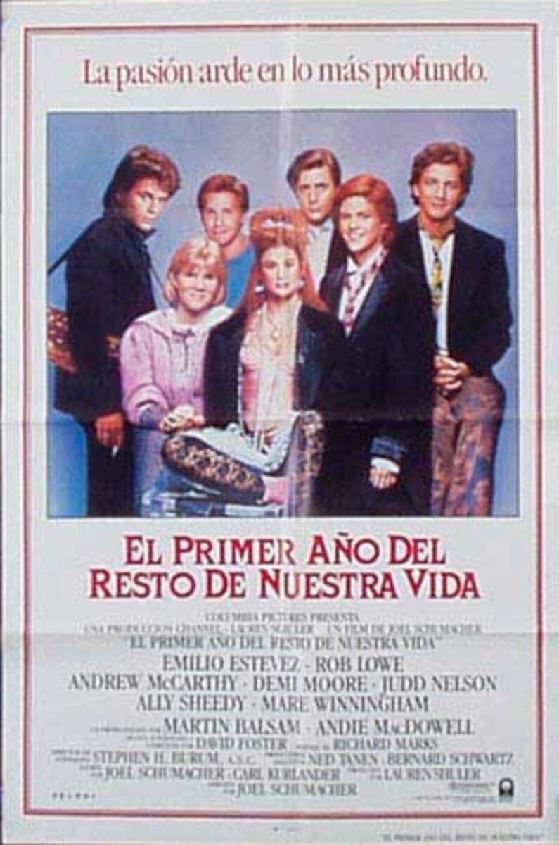 The Breakfast Club Original Movie Poster Spanish Release