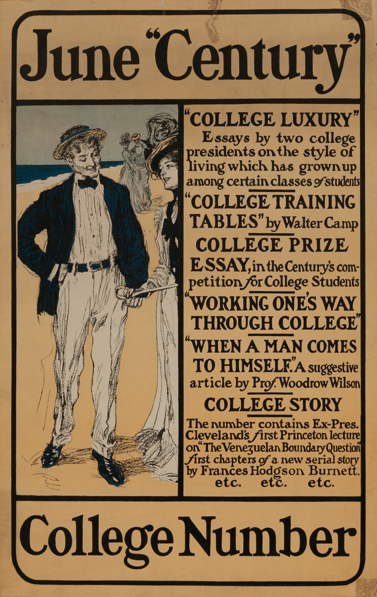 Century June College Number American Literary Poster