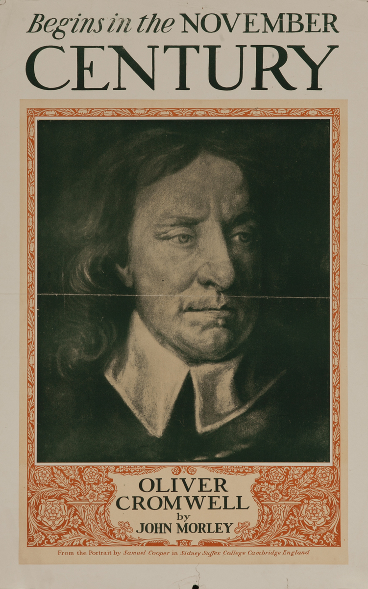 Century November Oliver Cromwell American Literary Poster