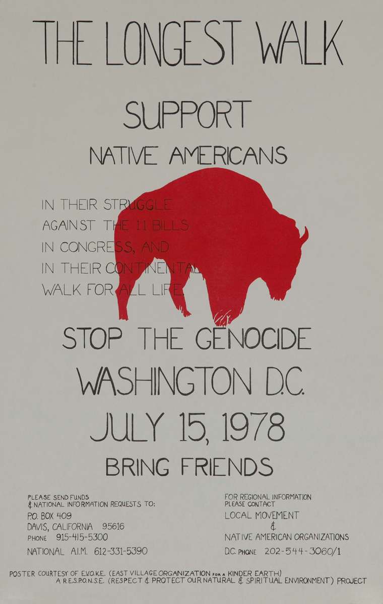 The Longest Walk Support Native Americans, Stop the Genocide