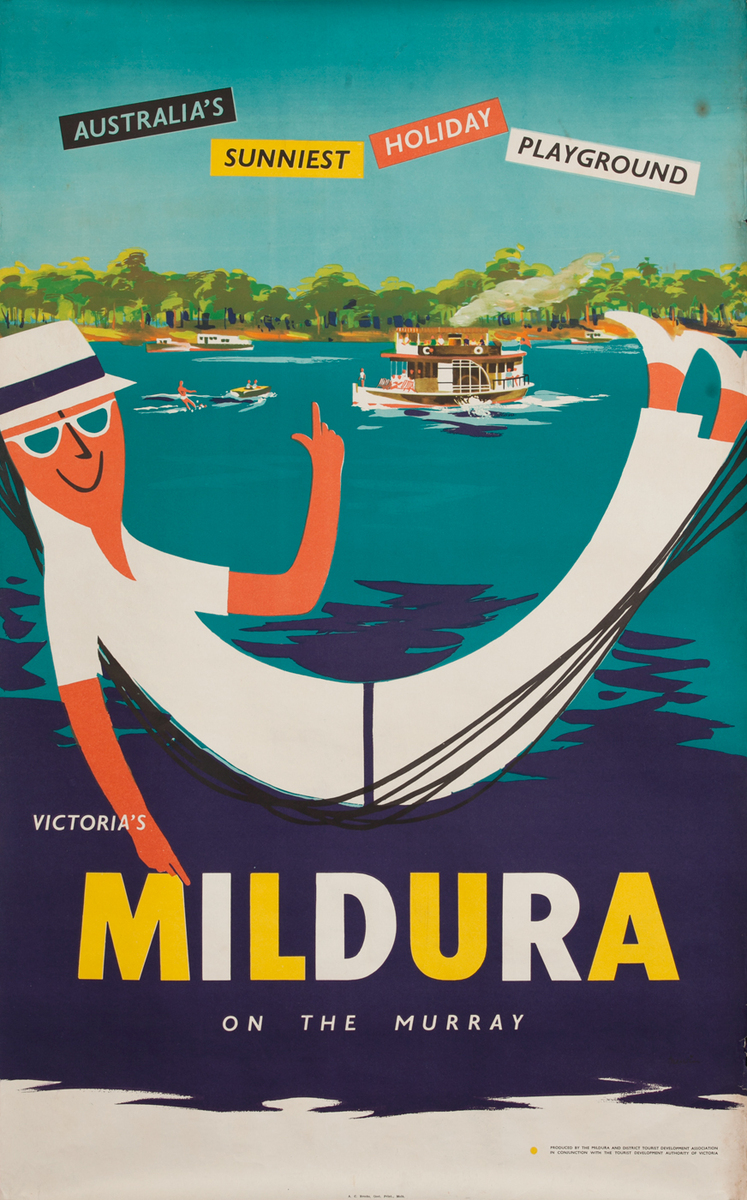 Mildura On the Murray, Australian Travel Poster