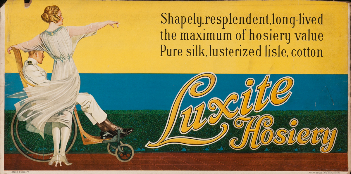 Luxite Hosiery Trolley Card