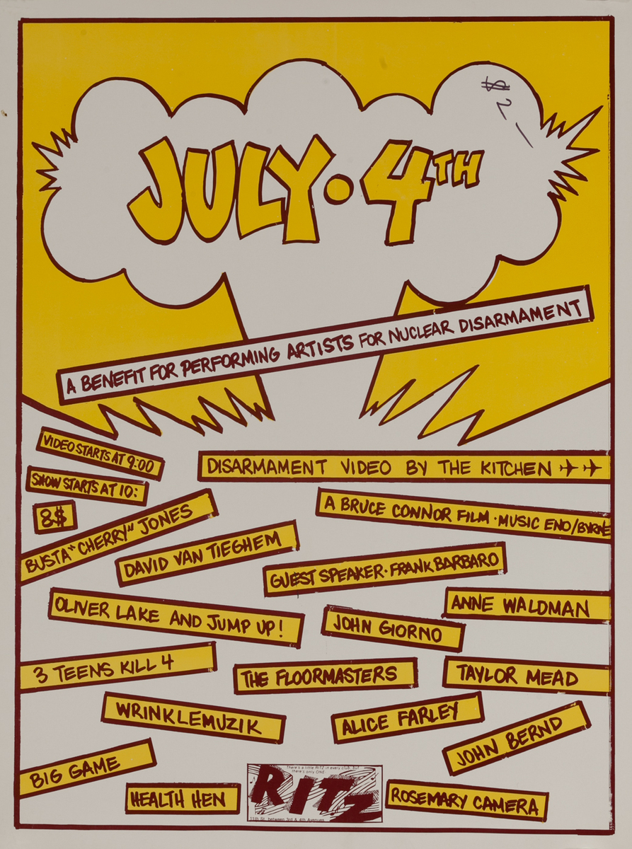 July 4th, A Benefit for Performing Artists For Nuclear Disarmament