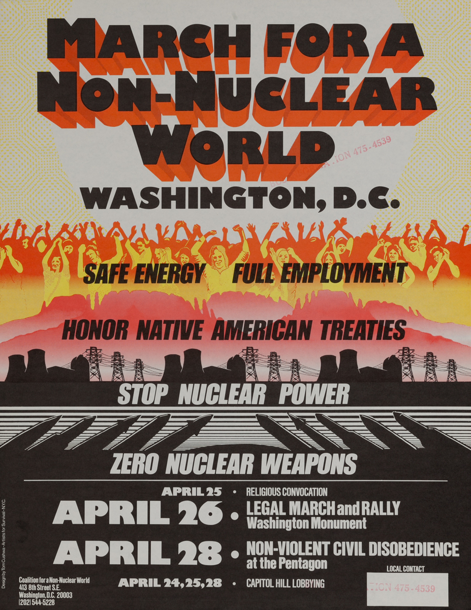 March for a Non-Nuclear World Stop Nuclear Power - Zero Nuclear Weapons