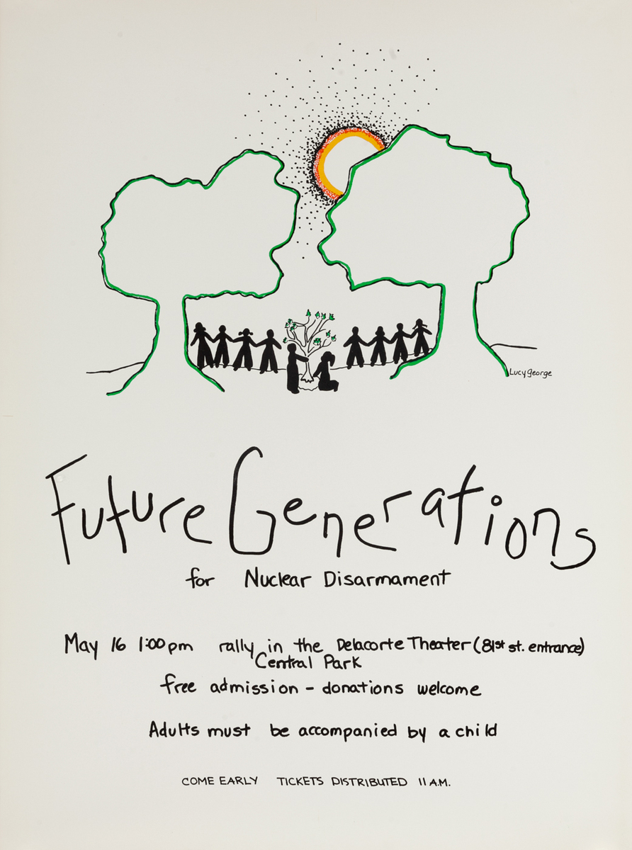 Future Generations for Nuclear Disarmament, Protest Poster