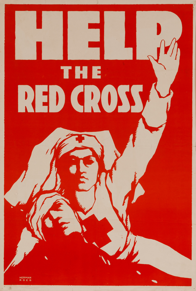 Help The Red Cross, WWI Poster 