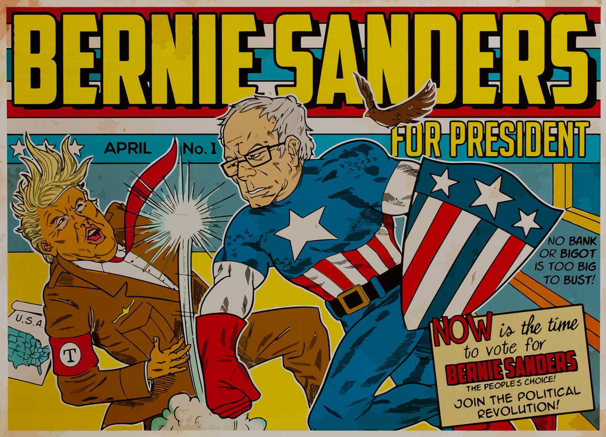 Bernie Sanders for President - 2016 Democratic Primary Presidential Campaign Poster 