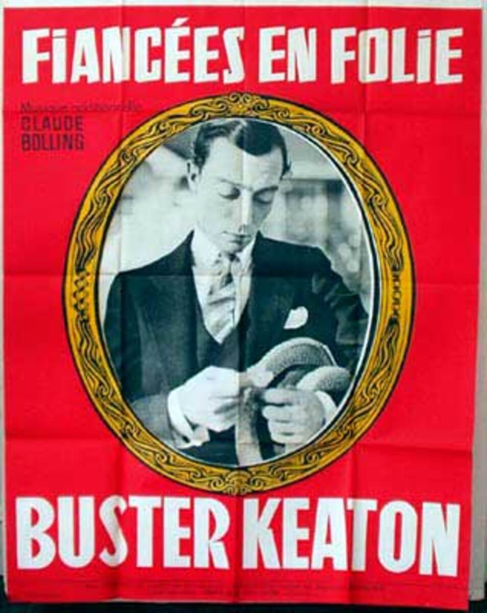 Buster Keaton Fiancees En Folie French release Vintage Movie Poster