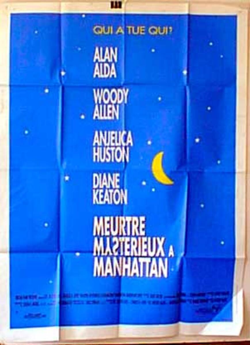 Manhattan Murder Mystery Original French Movie Poster