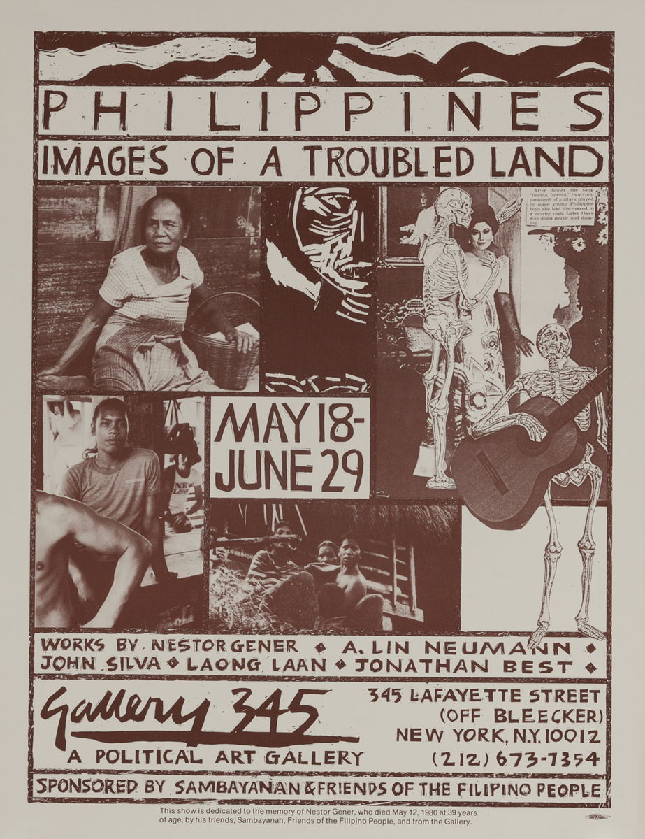 Philippines Images of a Troubled Land. Gallery 345 Protest Poster