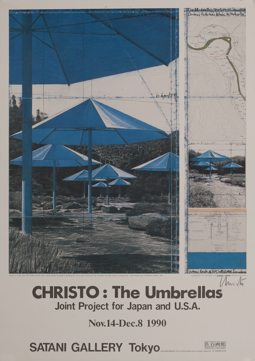 CHRISTO The Umbrellas Satani Gallery Tokyo