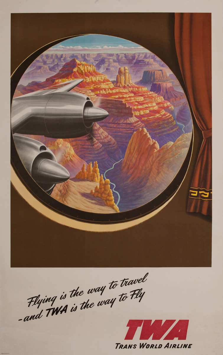 TWA Trans World Airline Grand Canyon
