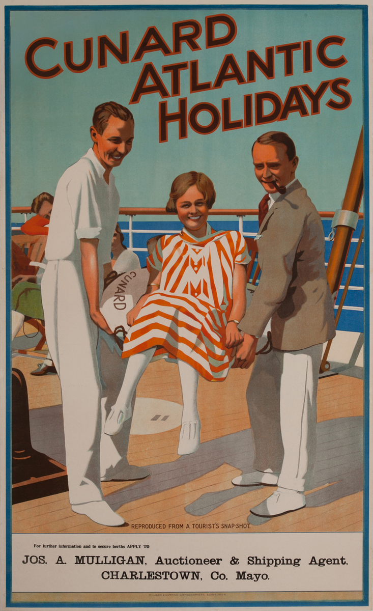 Cunard Atlantic Holidays Travel poster