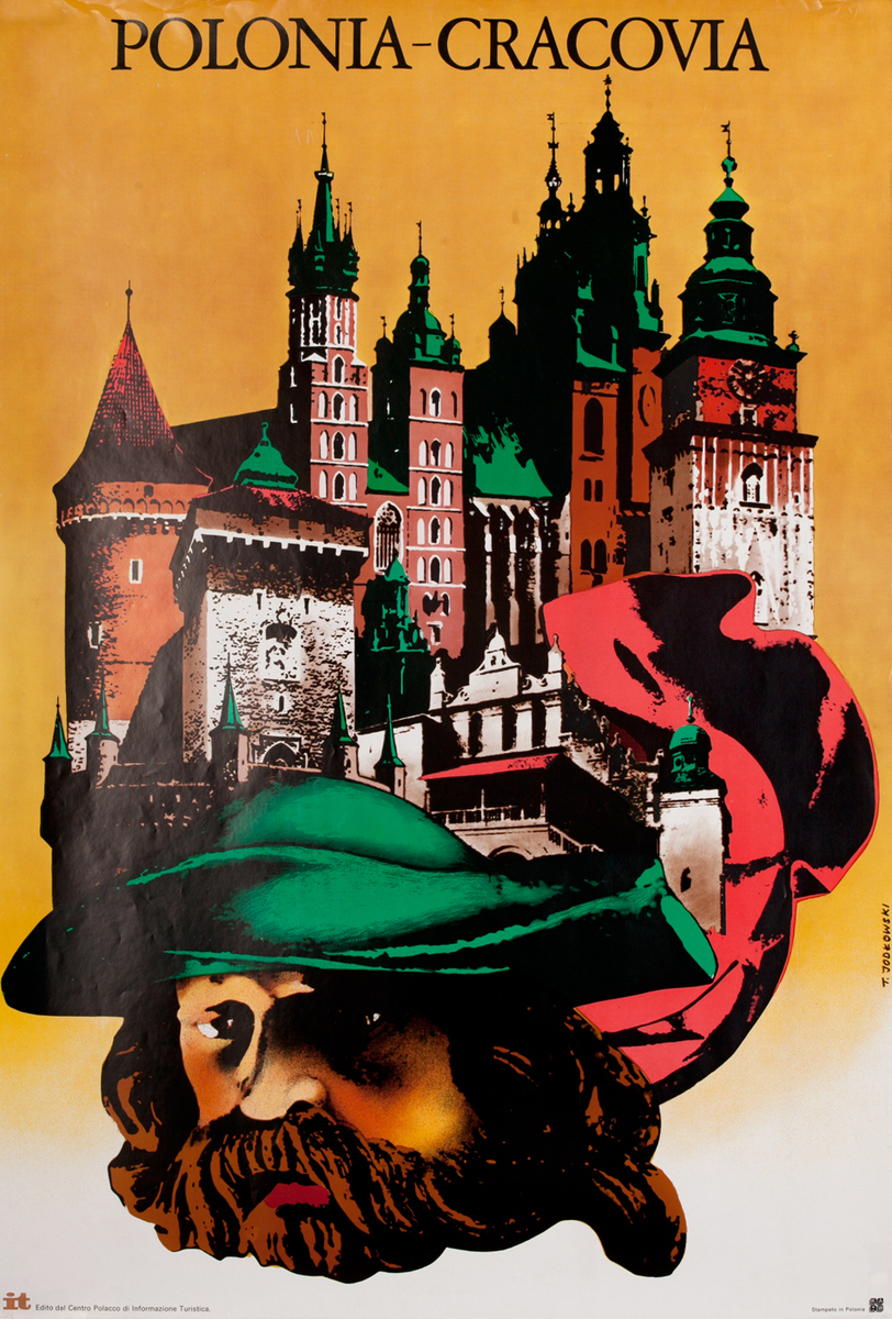 Crackow Poland Travel Poster <br>Polonia-Cracovia