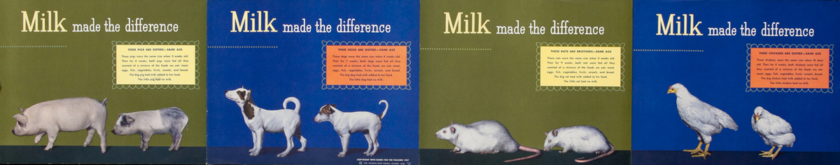 Milk made the difference - Dairy Council Health Poster