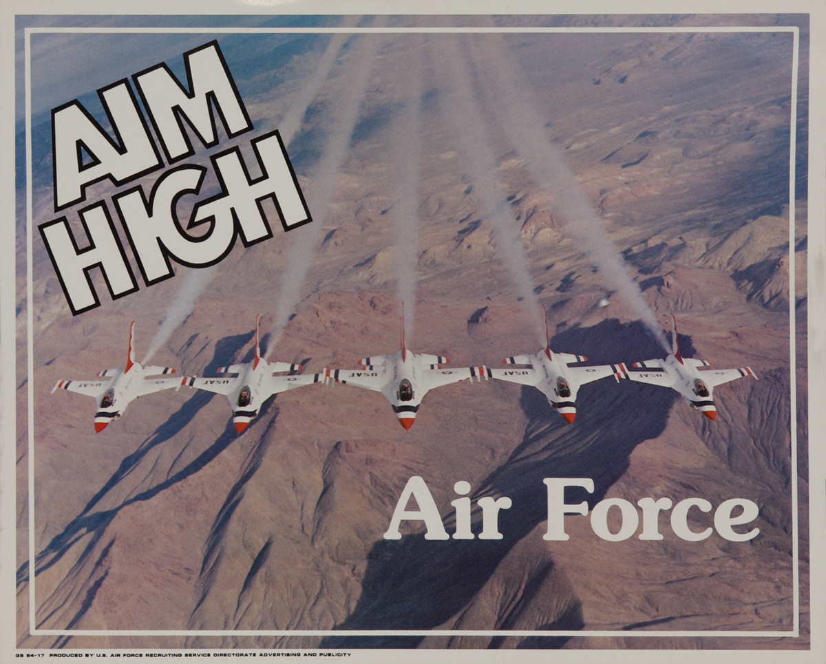 Aim High Air  Recruiting Poster