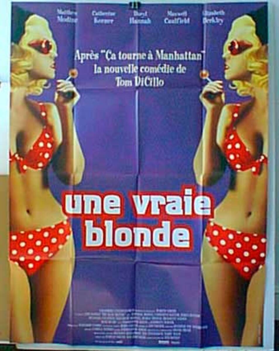 Real Blonde Original French Movie Poster