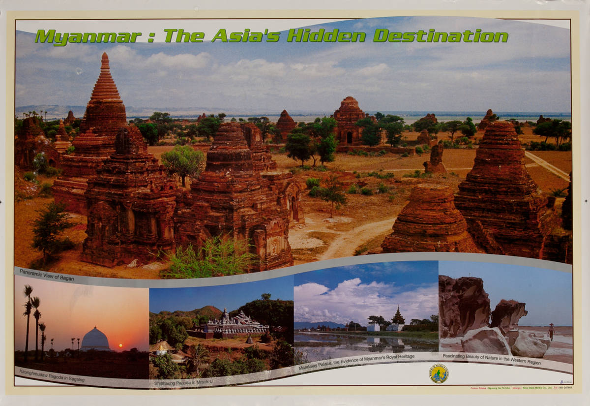 Myanmar  Asia's Hidden Destination Travel Poster