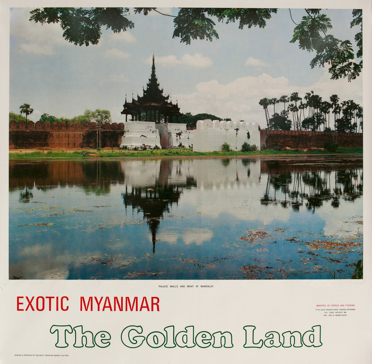 Exotic Myanmar The Golden Land Travel Poster