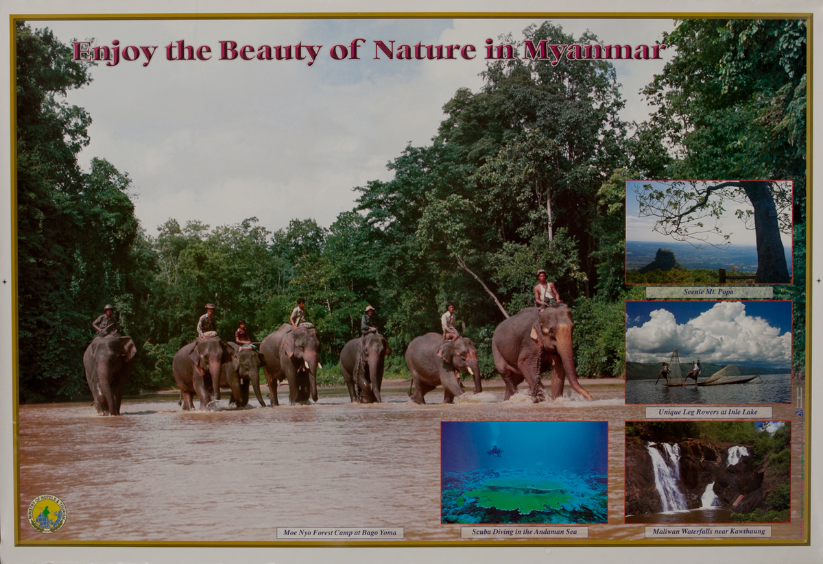 Enjoy the Beauty of Nature in Myanmar Travel Poster