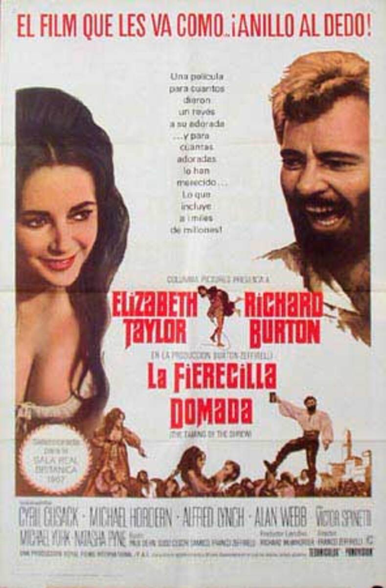 The Taming of the Shrew Original Movie Poster Spanish Release