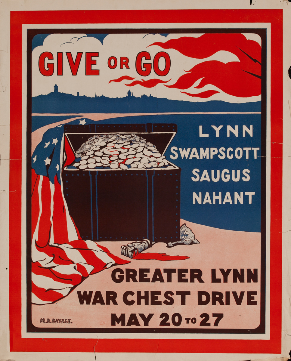Give or Go -  Lynn, Swampscott,  Saugus, Nahant - Greater Lynn War Chest Drive : May 20 to 27. 