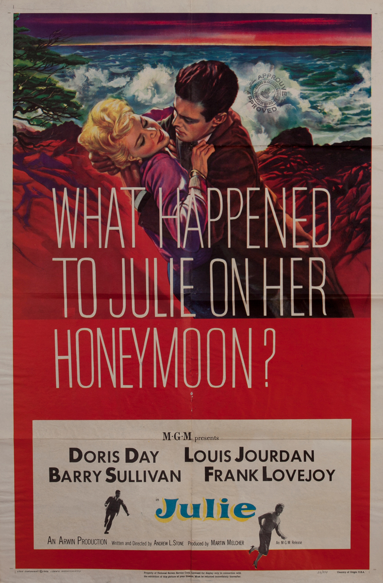 Julie, American 1 sheet movie poster