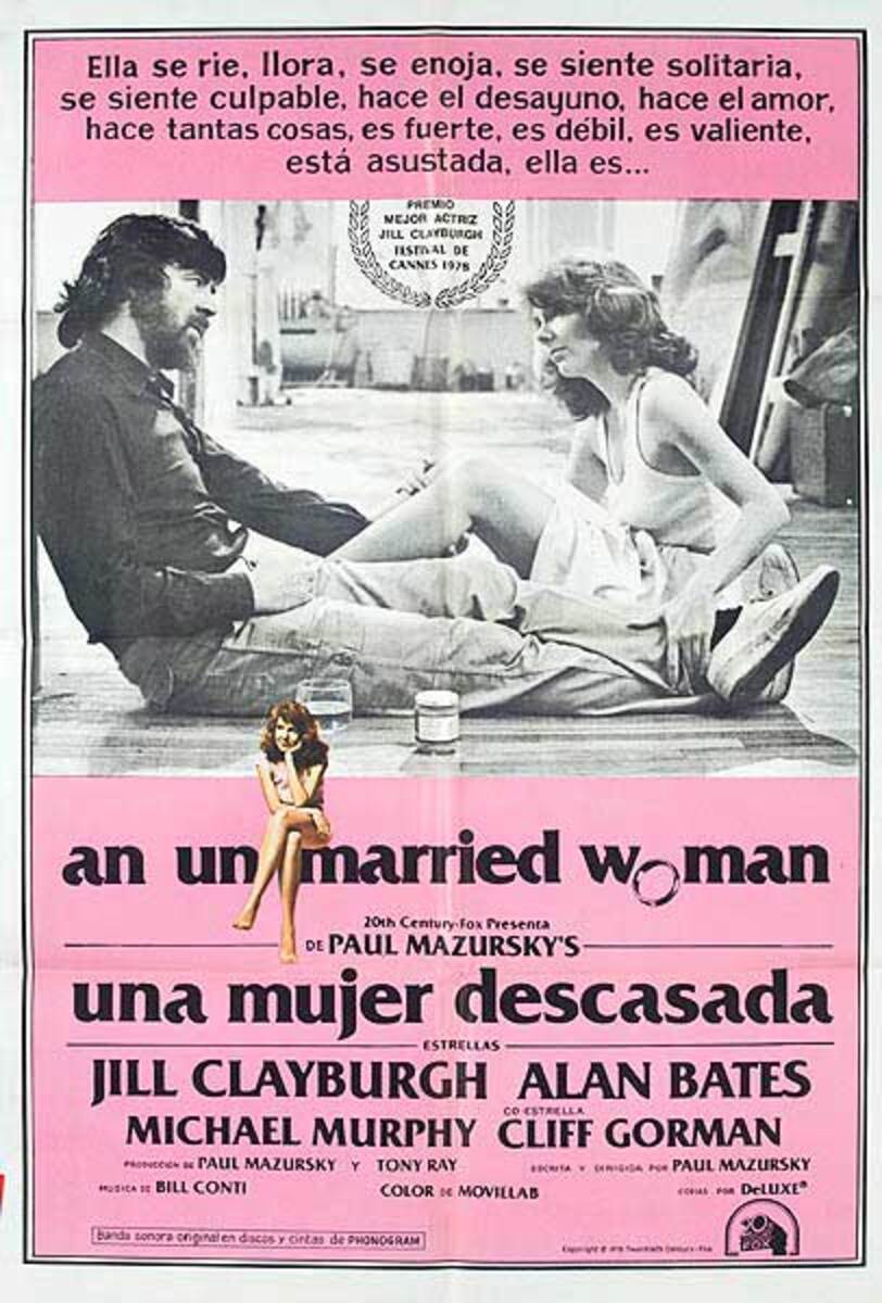 An Unmarried Woman Original Argentina Movie Poster