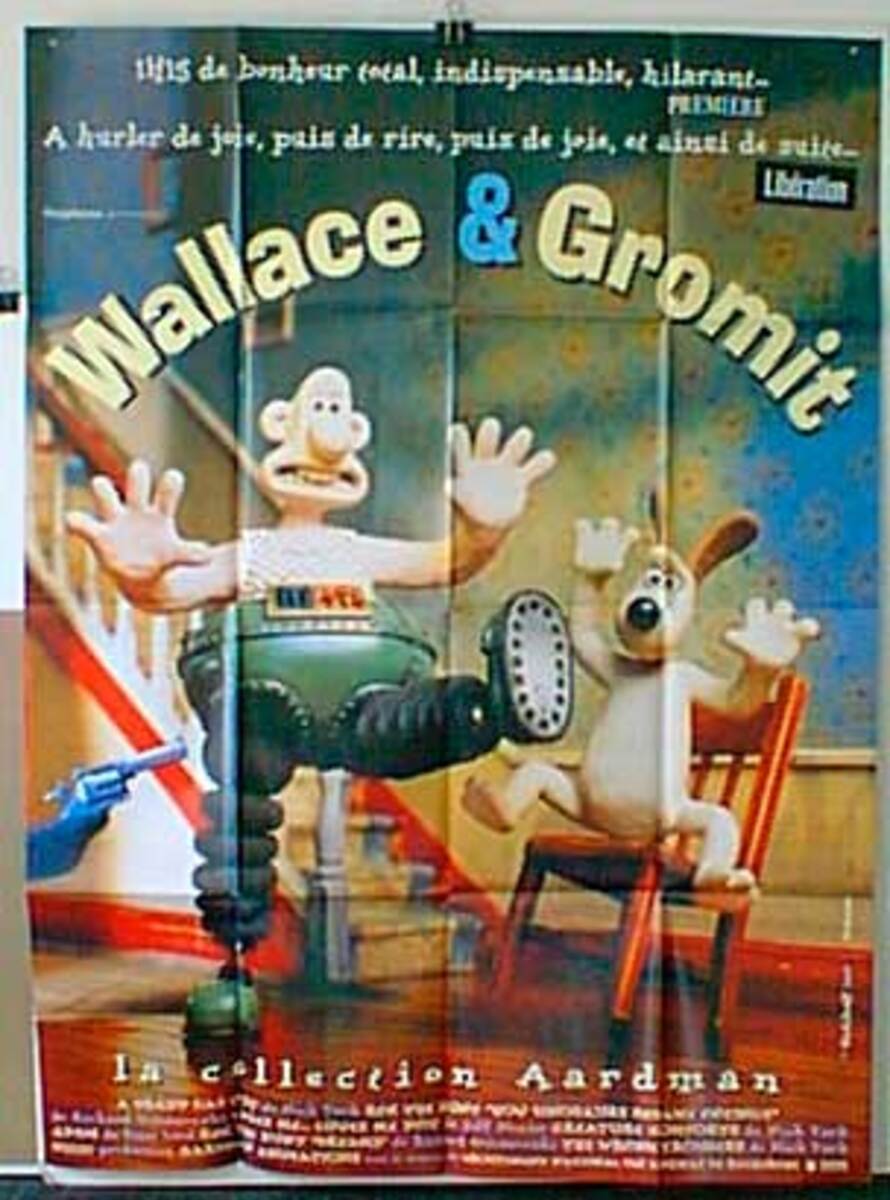 Wallace and Gromit Original French Movie Poster