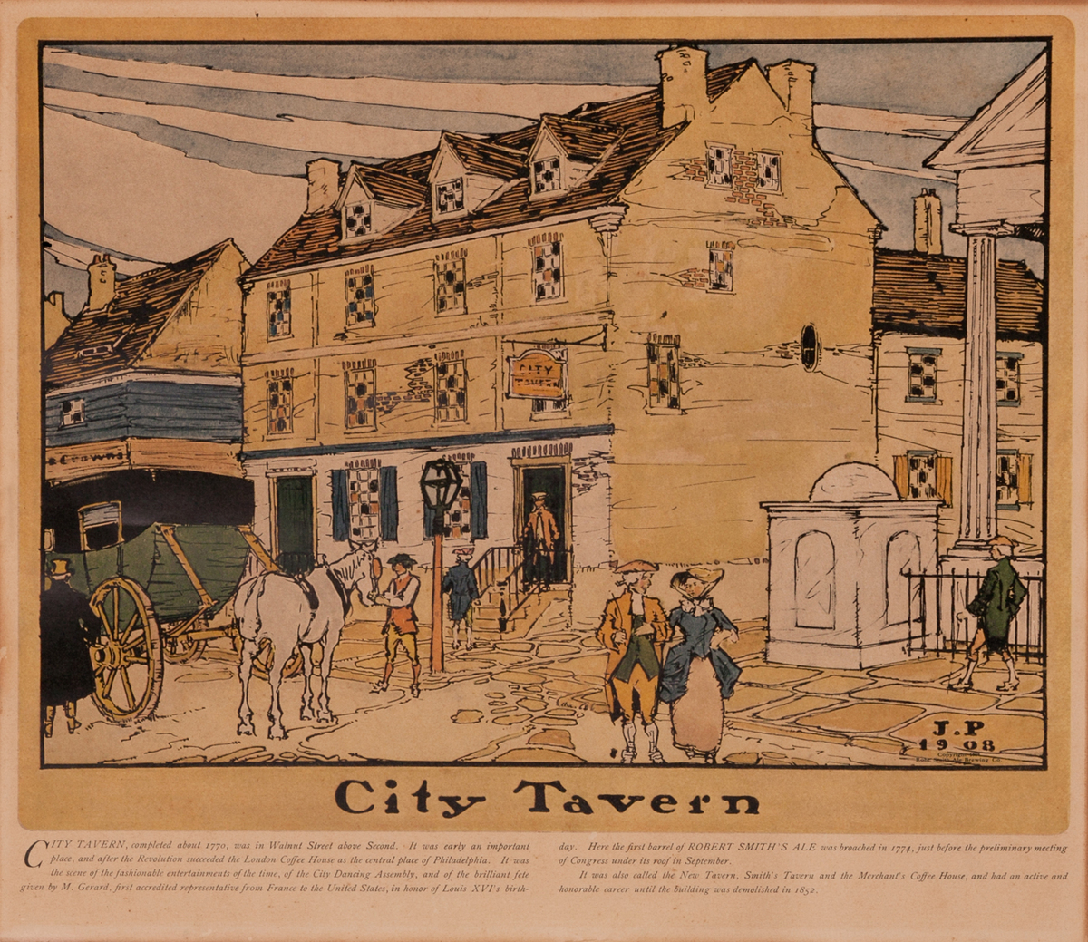 Robt. Smith Ale Brewing Co Print - City Tavern