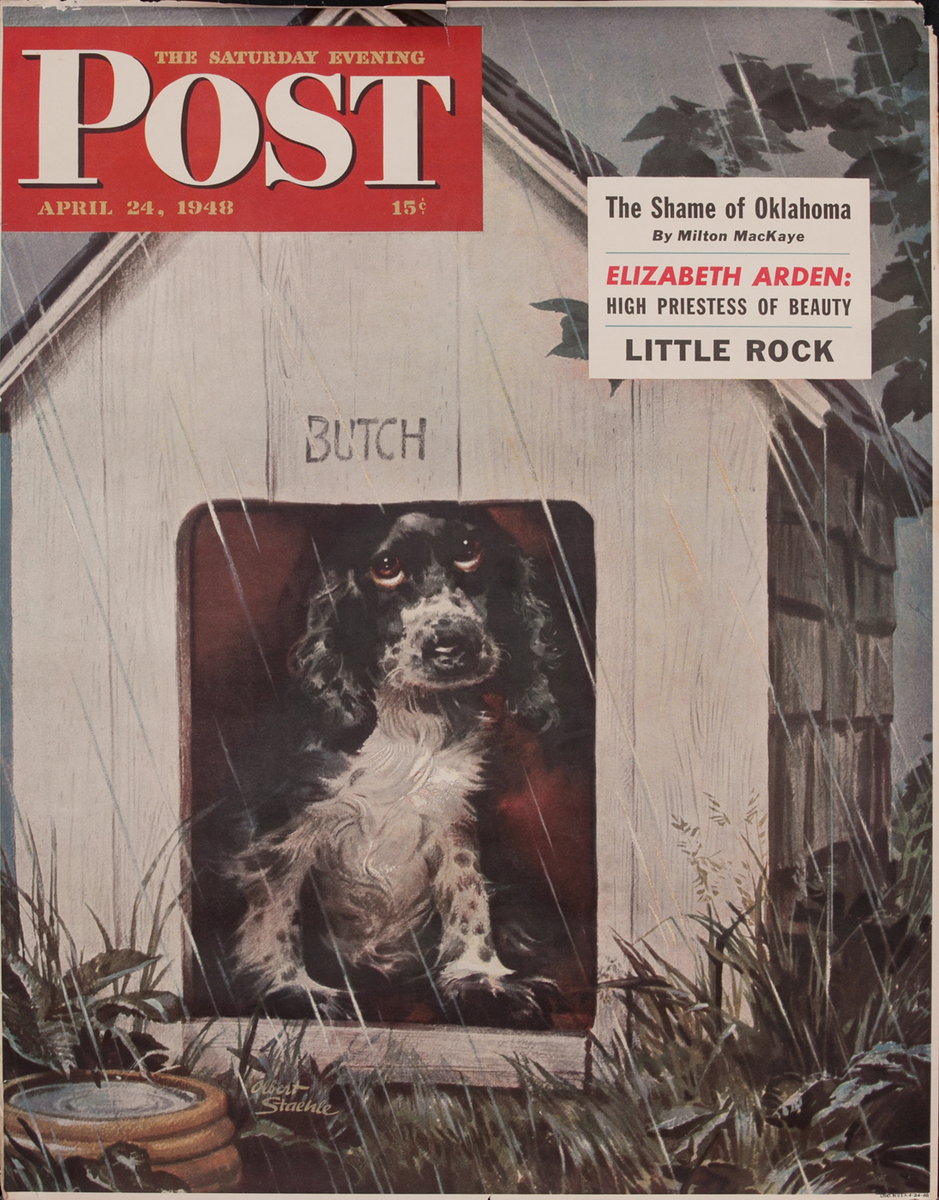 Saturday Evening Post, April 24, 1948 Newstand Advertising Poster