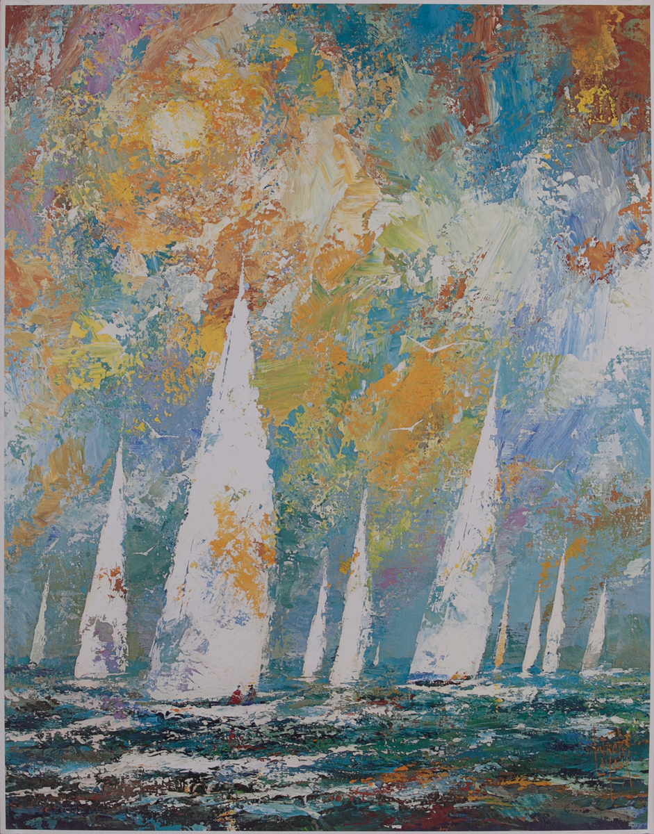 Delta Airlines Original Travel Poster Florida West Coast