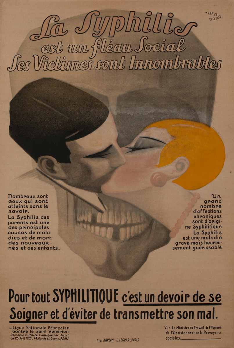 La Syphillis French Health Poster