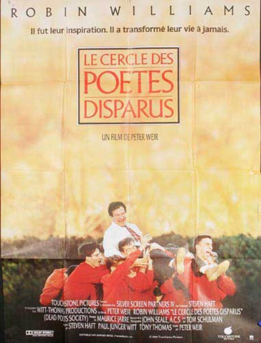 Dead Poets Society Original French Movie Poster